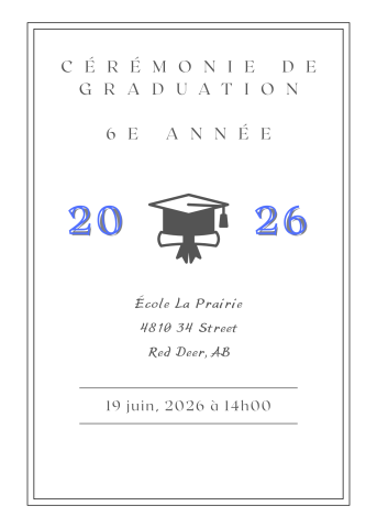 Invitation Graduation Maternelle
