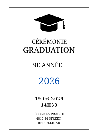 Invitation Graduation Maternelle