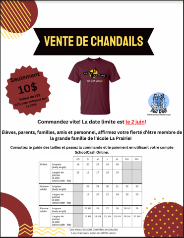 chandail SPEF